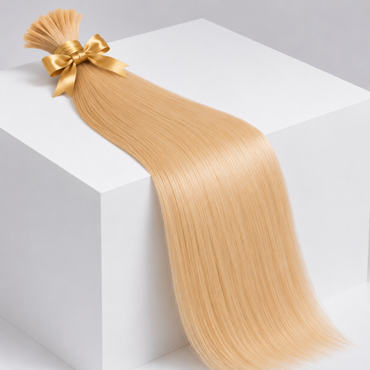 #60 Platinum Blonde - Straight Human Hair Extensions Bundle (100g)